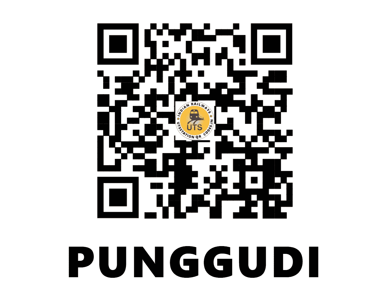 UTS QR Code for PUNGGUDI - PUG - SR (TAMIL NADU)